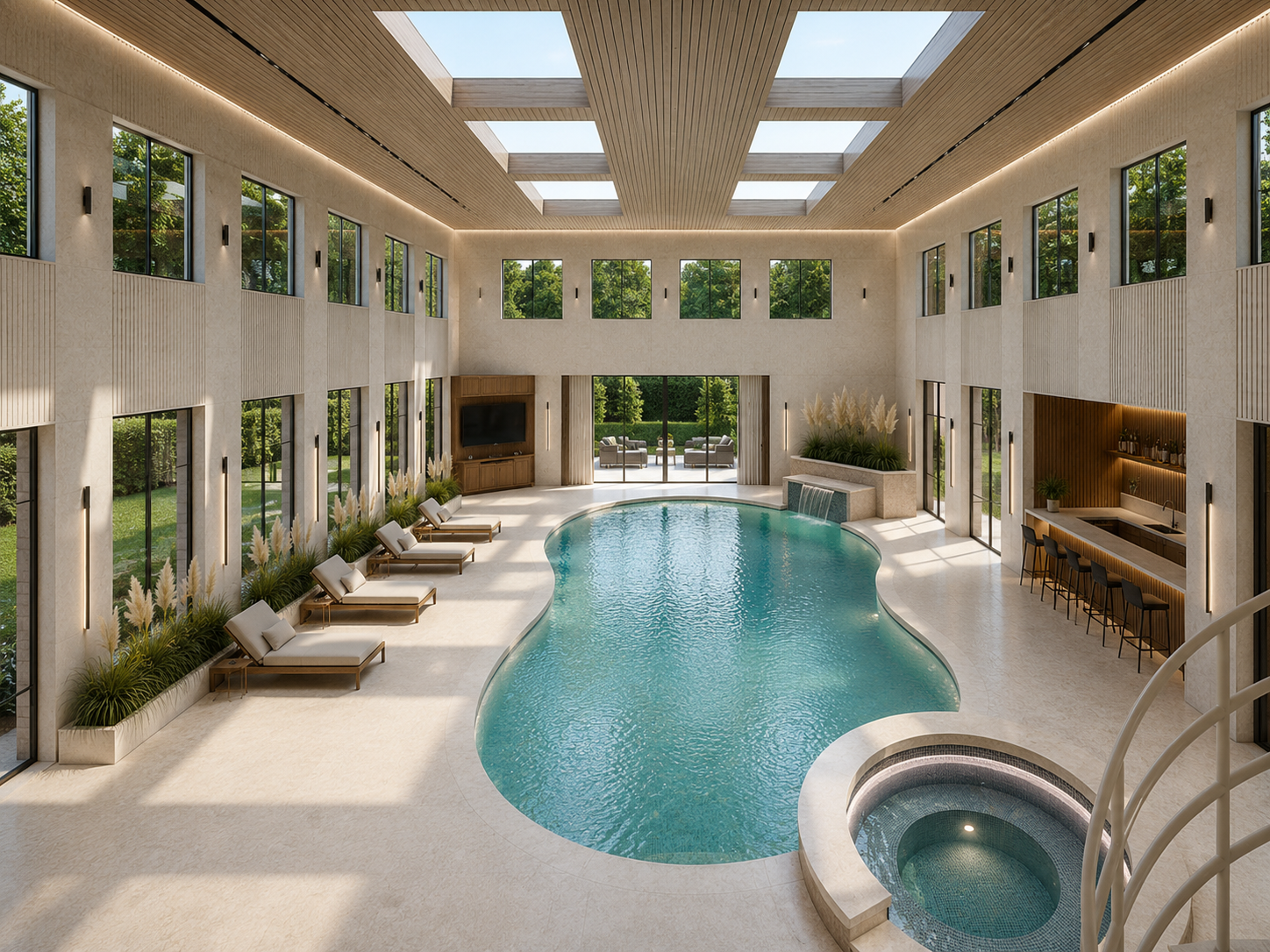 The indoor pool — reimagined